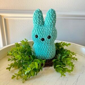 Peep Marshmallow Easter Basket Light Teal